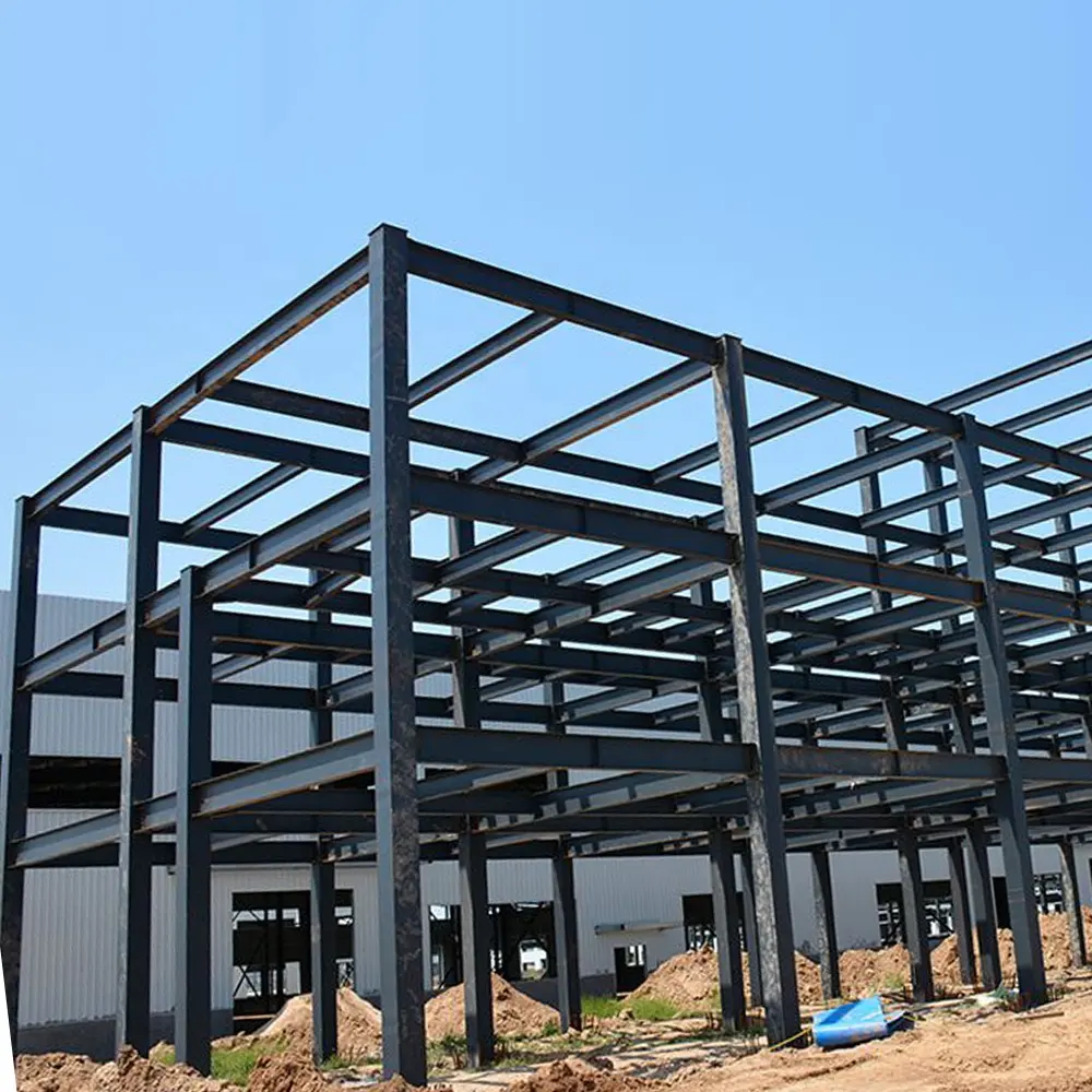 Magazzino in acciaio strutturale con struttura in acciaio su ordinazione magazzino magazzino merci di alta qualità grande servizio di lavorazione dei metalli