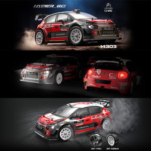 MJX Hyper GO 14303 1/14 Citroen C3 Быстрый RC раллийный автомобиль Высокая скорость 40 миль в час бесщеточный 4WD RTR Gyro для взрослых пульт дистанционного управления - Product Image 5