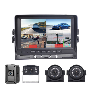Proximity Warning Alert <strong>System</strong> with Backup Camera 7 Inch Monitor 4 Quad for Heavy Duty Truck Camera <strong>System</strong> - Product Image 2