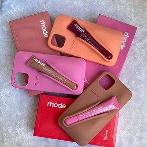Fashion Design <strong>Rhode</strong> Lipstick 3D Silicone Lip Balm Phone Case for iPhone 16Pro <strong>Max</strong> 15 14 13 Soft Glue Back Cover with Lip Gloss