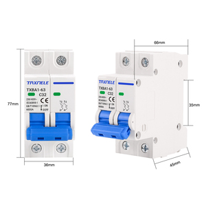 AC MCB 1P 2P 230V 400V 6KA Mini devre kesici hava anahtarı 6A 10A 16A 20A 32A 40A 50A 63A aşırı yük kısa devre koruyun - Product Image 6