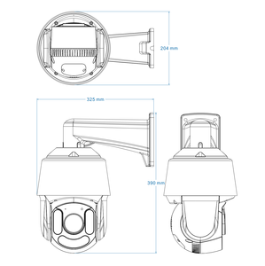 N53-Z30 5MP 30x Zoom PTZ <strong>Camera</strong>, 150m IR+60m Warm Light, AI Human Tracking, IP66 - Product Image 3
