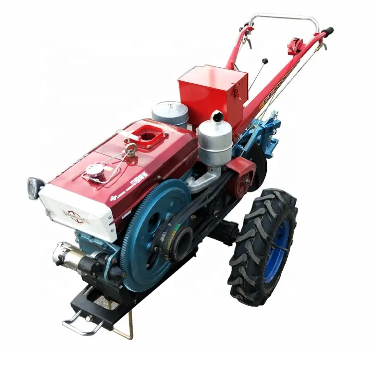Farm machinery equipment china power tiller 8-22hp two wheel diesel hand walking tractors price