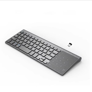 Técnica portátil de alta calidad Slim 2,4 Ghz Wireless Touch Smart Pad Teclado Mini teclado con panel táctil para juegos y oficina - Product Image 1