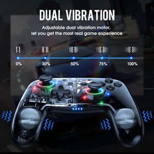 Multi-piattaforma RGB LED Fingertip Controller di gioco per Switch PC IOS Android Wireless Gamepad Joystick - Product Image 5
