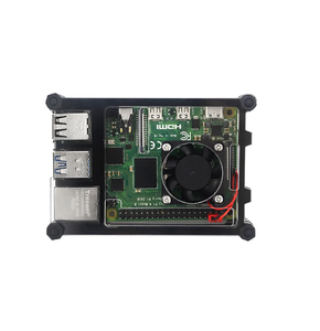 Raspberry Pi 4 4B Estuche acrílico Carcasa de protección de 9 capas Ventilador de refrigeración Disipador de calor para Raspberry Pi 4 Modelo B - Product Image 3