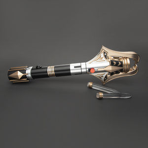 Sabers Xeno3.0 Pixel Premium Crossguard Lightsaber, yetişkinler için 34 yazı tipi filmde Jedi Master Stellan Gios tarafından kullanılır. - Product Image 2