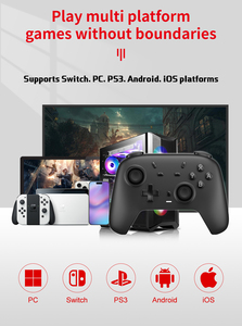 HiCyber Vibração Função Switch Game Controller para Android IOS PC & Switch Wired & BT Conexão Compatível Móvel