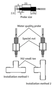 TDS Sensormodule für gelöste Feststoffe analogues Signal für lösliche feste Wasserqualitätserkennung DS18B20 Temperatur für Arduino 51/STM32