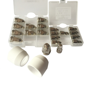 Plasma Cutter Torch P80 Mẹo Kit Điện Cực Vòi Phun Mẹo Lá Chắn Cup Cho P80 Plasma Cắt TET-01809/TET-02033 - Product Image 3