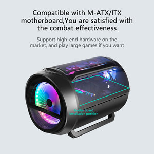 Lovingcool yeni stil Pc durumda ATX/M-ATX Form faktörü masaüstü oyun için USB ve ses portları ile mikro ATX anakart destekler - Product Image 3