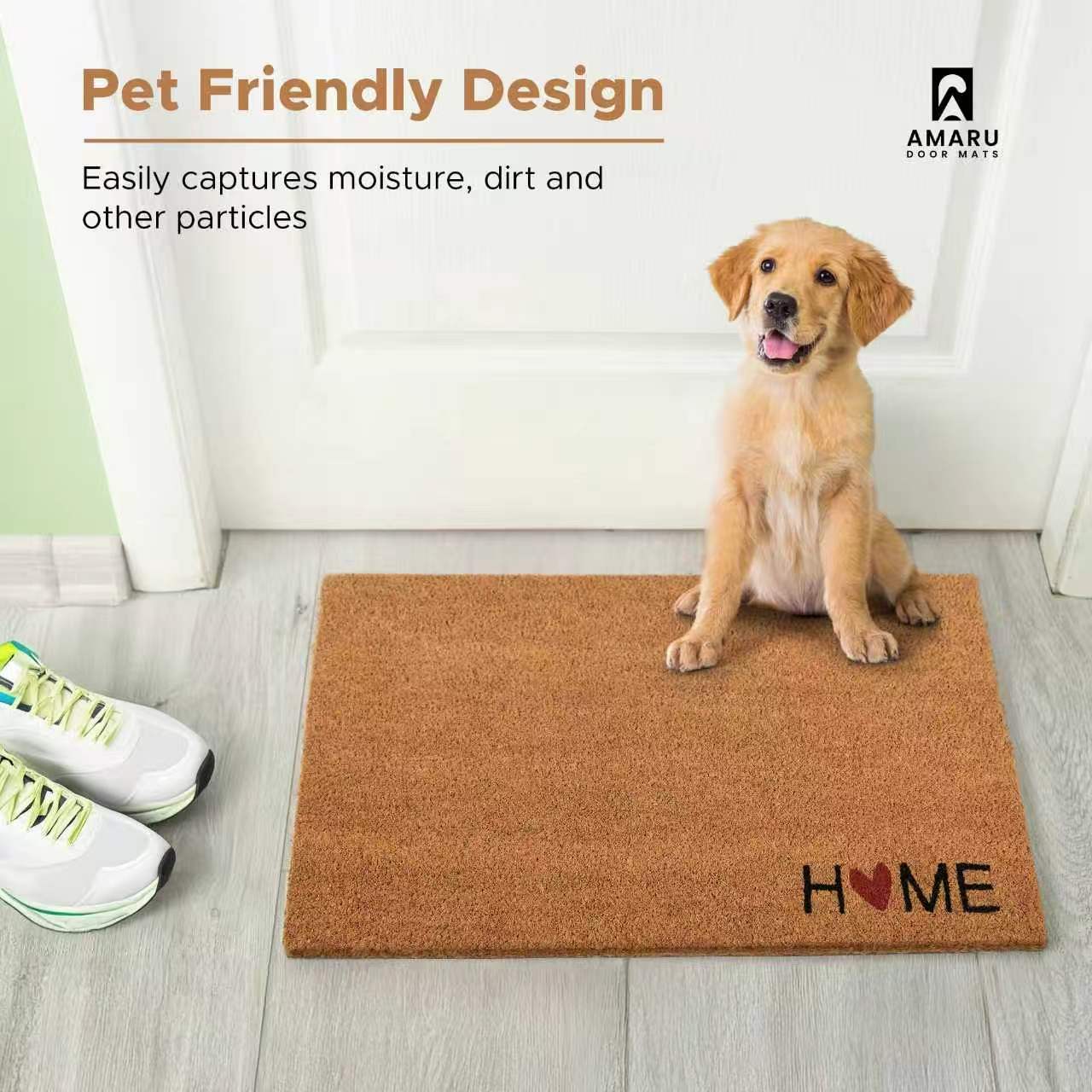 HOME Tapis de sol imitation cocotier