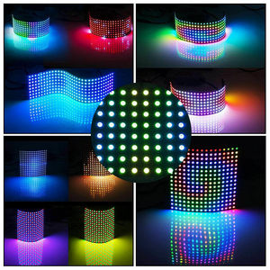 PILEDS Led Matrix Großhandel Flexibles RGB Pixel Panel DIY Programmier barer Bildschirm DC5V WS2812 SK6812 WS2812b 8x8 8x32 16x16