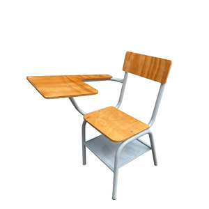 Hiện đại bằng gỗ Đại Học Lớp học kết hợp ghế bàn ghế cao đẳng với văn bản máy tính bảng - Product Image 4