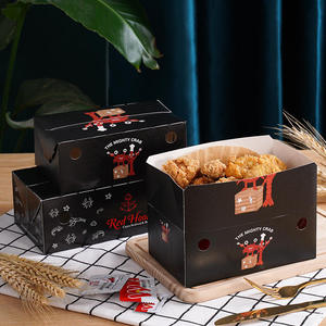 Custom Printed Takeaway Fried Chicken Burger Paper Box Fish and Chips Potato Fries Street Snack Food Packaging Box for Fast Food - Product Image 3