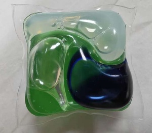 CHANO環境にやさしいオールイン1洗剤液体ジェルポッド二層洗濯洗剤カプセル香ばしい石鹸使い捨て製品