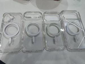 OEM Anti sarı Anti sonbahar darbeye kristal temizle TPU + PC manyetik telefon kılıfı kapak kabuk iPhone 17 Pro Max hava - Product Image 4