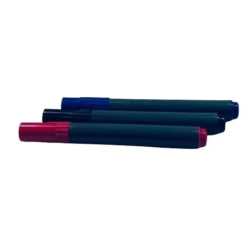 पीसीआर प्लास्टिक सामग्री मोटा निब 6 रंग रंग मार्कर अल्कोहल बेस स्थायी मार्कर