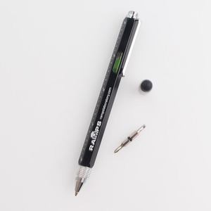 Toptan için çok fonksiyonlu 9 in 1 Stylus su terazisi hediye tornavida Metal aracı kalem Cm/inç ölçekli mühendislik özel Logo - Product Image 4