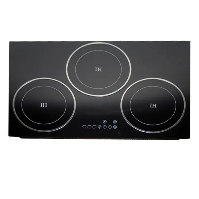 Cocina de Inducción de 3 fogones, Cocina eléctrica comercial, 3 quemadores