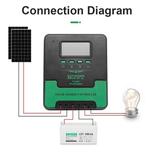 24V 12V DC Salida 10A 30A 50A 60A 20A PWM Controladores de cargador solar Manual PWM Controlador de carga solar Lista de precios - Product Image 5