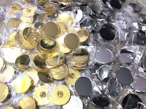 Biểu Tượng Tùy Chỉnh Kim Loại Thăng Hoa Vàng Bạc Vòng Trống Đồng Bằng Ve Áo Pins - Product Image 4