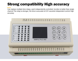 Huaqingjun Easy Programmable PLC 16-in 16-out <strong>Relay</strong> <strong>Output</strong> 2-Channel Analog <strong>Inputs</strong> 0-20mA 4-20mA PLC for Sensors - Product Image 3