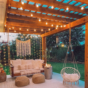 Outdoor Garden Umbrella Globe G40 Patio <strong>String</strong> <strong>Lights</strong> with 25 <strong>Multi</strong> <strong>Color</strong> Globe Bulbs <strong>String</strong> <strong>Lights</strong> for Patio Backyard Deck Tree - Product Image 4