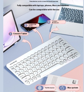 XINMENGRF702オフィスビジネス用ポータブルキーボードおよびマウス用のワイヤレス充電Bluetoothデュアルモードキーボード - Product Image 6