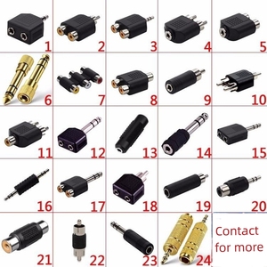 6.5mm 1/4&quot; Male Connector to RCA Female Audio Adapter Mono <strong>Jack</strong> Plug Plastic Plug Round Female Adapter Convertible Male Plug <strong>6.5</strong> - Product Image 5