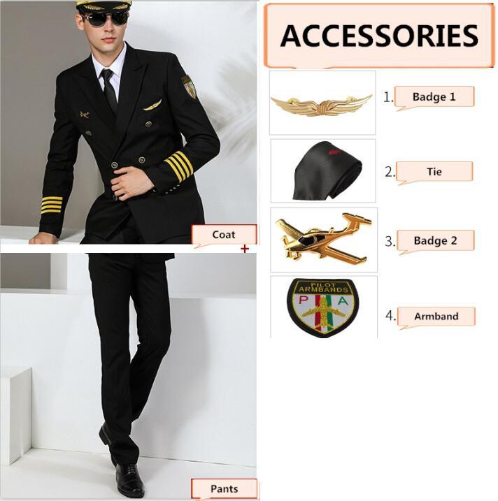 Black double breased suit +4 accessories