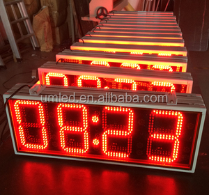 Outdoor Sports countdown Timer Wasserdichte Fernbedienung 6 Digit 7 Segment 12V GPS Digital LED Clock Display