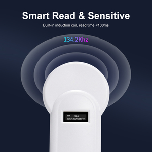 เครื่องอ่านชิป134.2kHz สำหรับสัตว์เลี้ยงเครื่องอ่านจอแสดงผล OLED FDX-B ISO11784/85ตัวอ่านไมโครชิปสำหรับสุนัขและแมว - Product Image 3