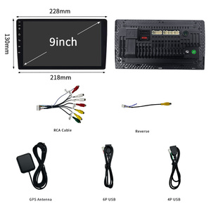 P13 4核心安卓汽车视频播放器通用9英寸2 + 32gb BT 5.4全球定位系统导航Carplay安卓汽车 - Product Image 2