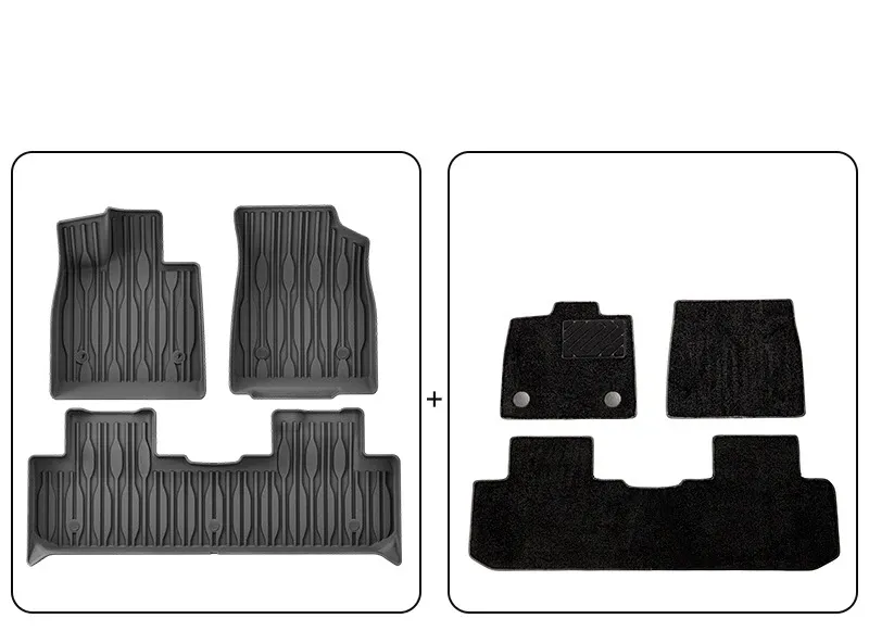 Tapis double couche pour véhicules électriques