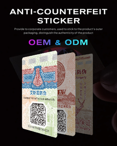 Etiqueta autoadhesiva antifalsificación Recubrimiento de plata Código QR con función de rascar para productos de maquillaje de cosméticos de belleza - Product Image 4