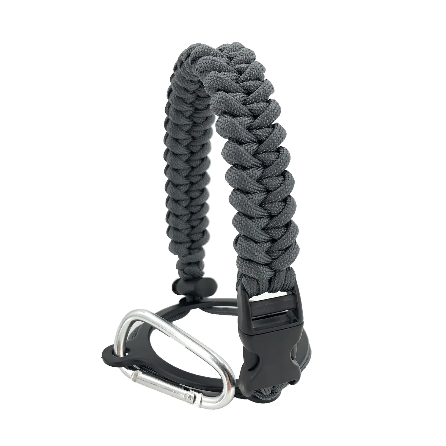 Commercio all'ingrosso di sopravvivenza 550 bracciale paracord corda cinturino manico per esterni 12oz a 64oz bocca larga bottiglie in acciaio inox