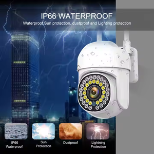 户外防水ip网络圆顶摄像机夜视单镜头云台双向音频遥控器-Wifi球摄像机 - Product Image 3