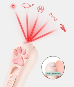 USB-Aufladung Umwelt freundliches PET-Katzen lasers pielzeug Multifunktion ales interaktives LED-Licht Schlüssel bund 5 Muster Cat-Teasing-Laserpointer - Product Image 3