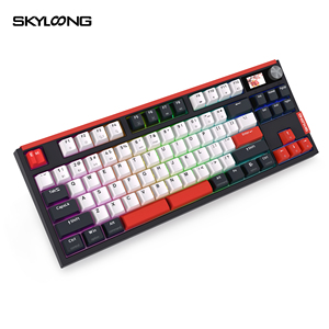 Memphis Theme Keyboard Skyloong GK87 Key Pro TKL Keyboard Caja de regalo Wireless Pudding Keycaps Pantalla de 1,7 pulgadas para Mac/Win System - Product Image 6