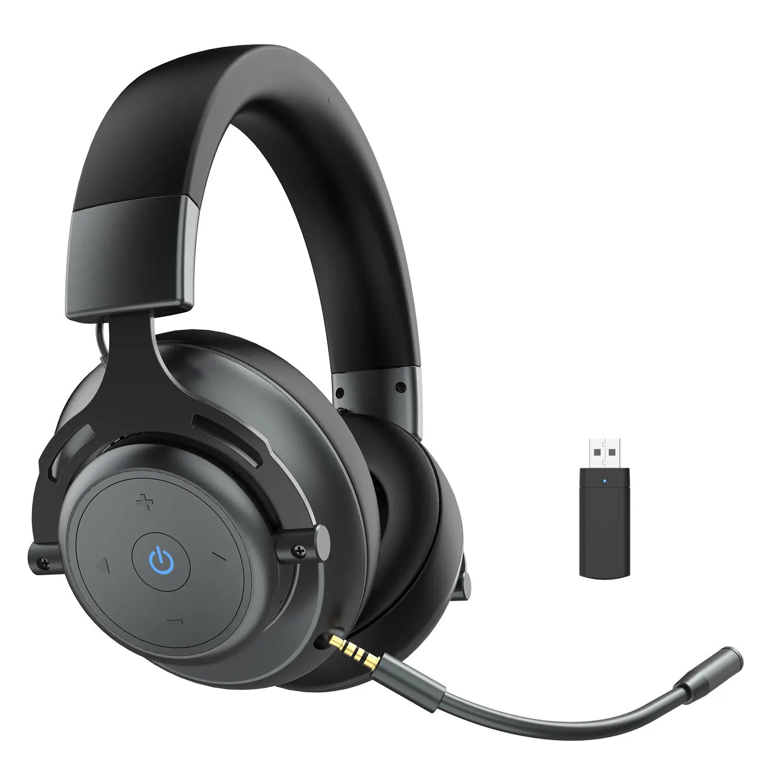 Samtronic BT60-x sonido Surround 7,1 2,4G inalámbrico de auriculares para PS5... PS4 PC de juego inalámbrico auriculares de oído