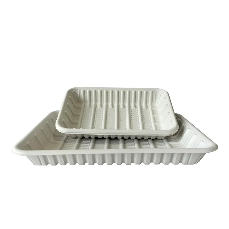 Disposable Compartment Biodegradable Plastic Plate Pla Cpla Food Tray Dinnerware 100% Compostable Corn Starch Tableware