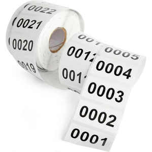 Kunden spezifische wasserdichte variable Daten Druck kleber Aufkleber Aufeinander folgende Seriennummer QR-Code Barcode auf Papiere ti ketten