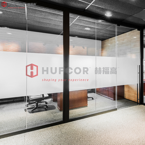 Hufcor, marco de aluminio extraíble, partición fija, pared, edificio de oficinas, Partición de vidrio para escuela y gimnasio, área de trabajo - Product Image 3