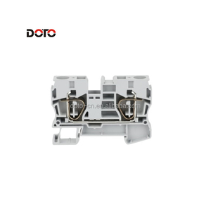 GREY ST 2.5 Din Rail Wire <strong>Spring</strong> Feed-through <strong>Connection</strong> 4-Conductor 2.5mm <strong>Terminal</strong> <strong>Block</strong> ST2.5 - Product Image 2