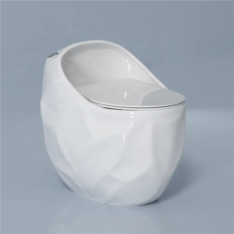 Neue Art boden montierte Eierform Toiletten schüssel Keramik Bad Inodoro weiß einteilige Toiletten
