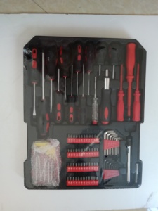 799件式坚固工具组，带滚轮铝制拉杆箱，通用家用工具包，汽车修理工具组工具箱 - Product Image 6