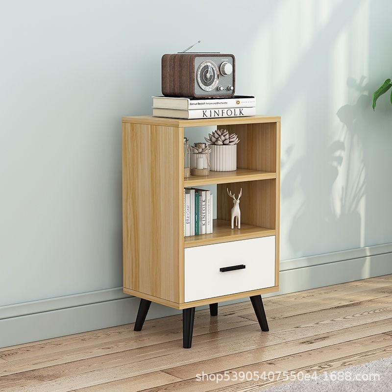 Cassetto bianco singolo ad armadio alto con struttura bassa
