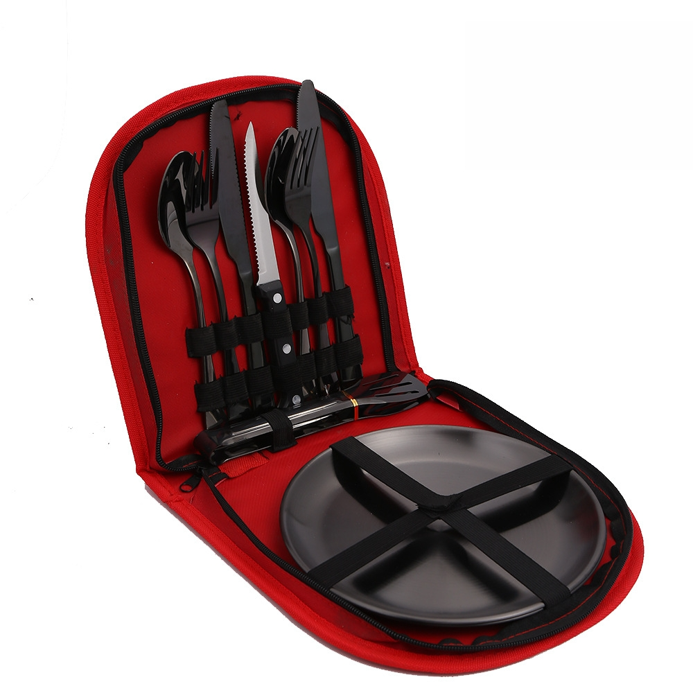 Black Double Set (Red Cloth Bag)