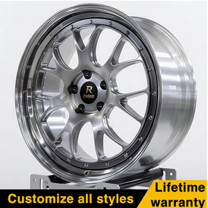 Jantes de carro forjado BBS LMR 18 19 20 21 22 23 polegadas 2 peça 5x112 5x120 Chrome Deep Dish Alloy LMR rodas para BMW M3 M4 Audi - Product Image 4